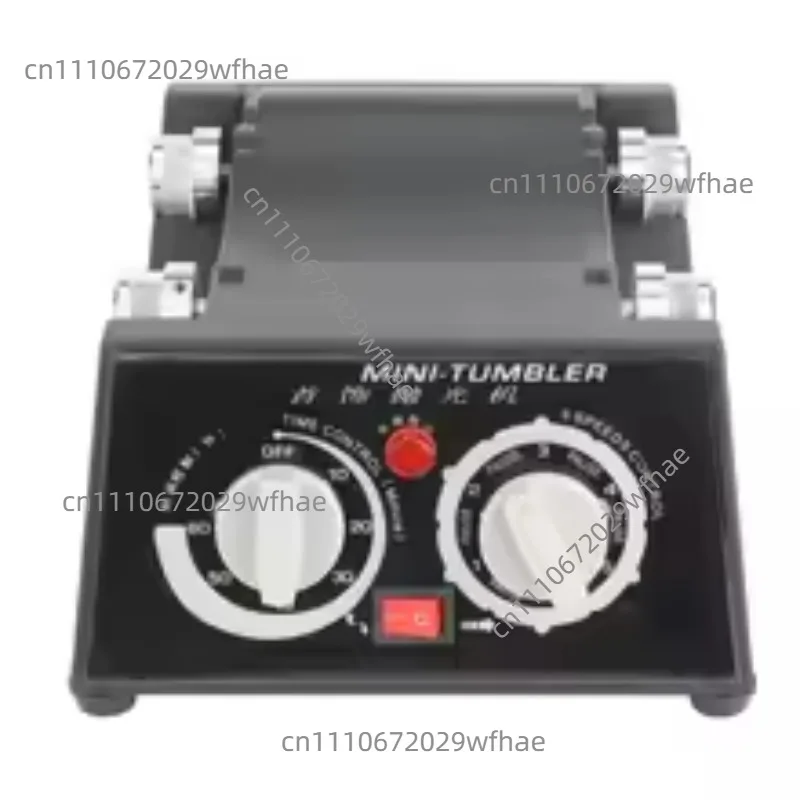 Small Rotary Tumbling Machine, 6808-130 Compact Polisher for Jewelry Crafts, Fast Deburring Polishing, Rotary Barrel Design