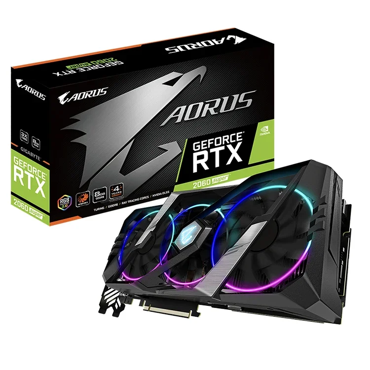 AORUS NVIDIA GeForce RTX 2060 SUPER 8G Graphics Card with 8GB GDDR6 Memory Interface VGA