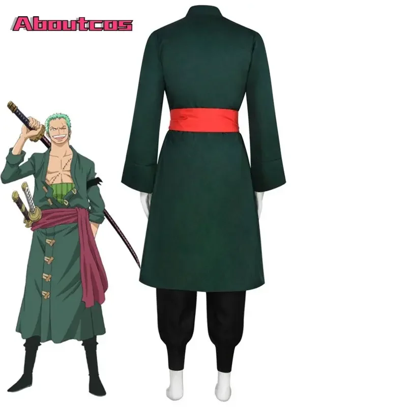 Aboutcos Anime Costume Halloween Costume Costume Roronoa Zoro Cosplay Costumes Kazunokuni Zoro Animation Exhibition Performance