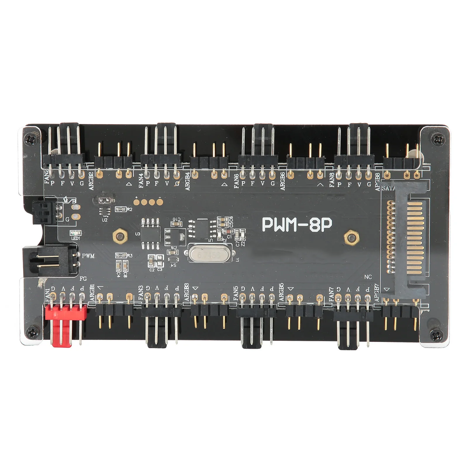 

ZK40 Case Fan Hub PWmARGB 2 in 1 Wireless Remote Controller for Computer Cooling Fan