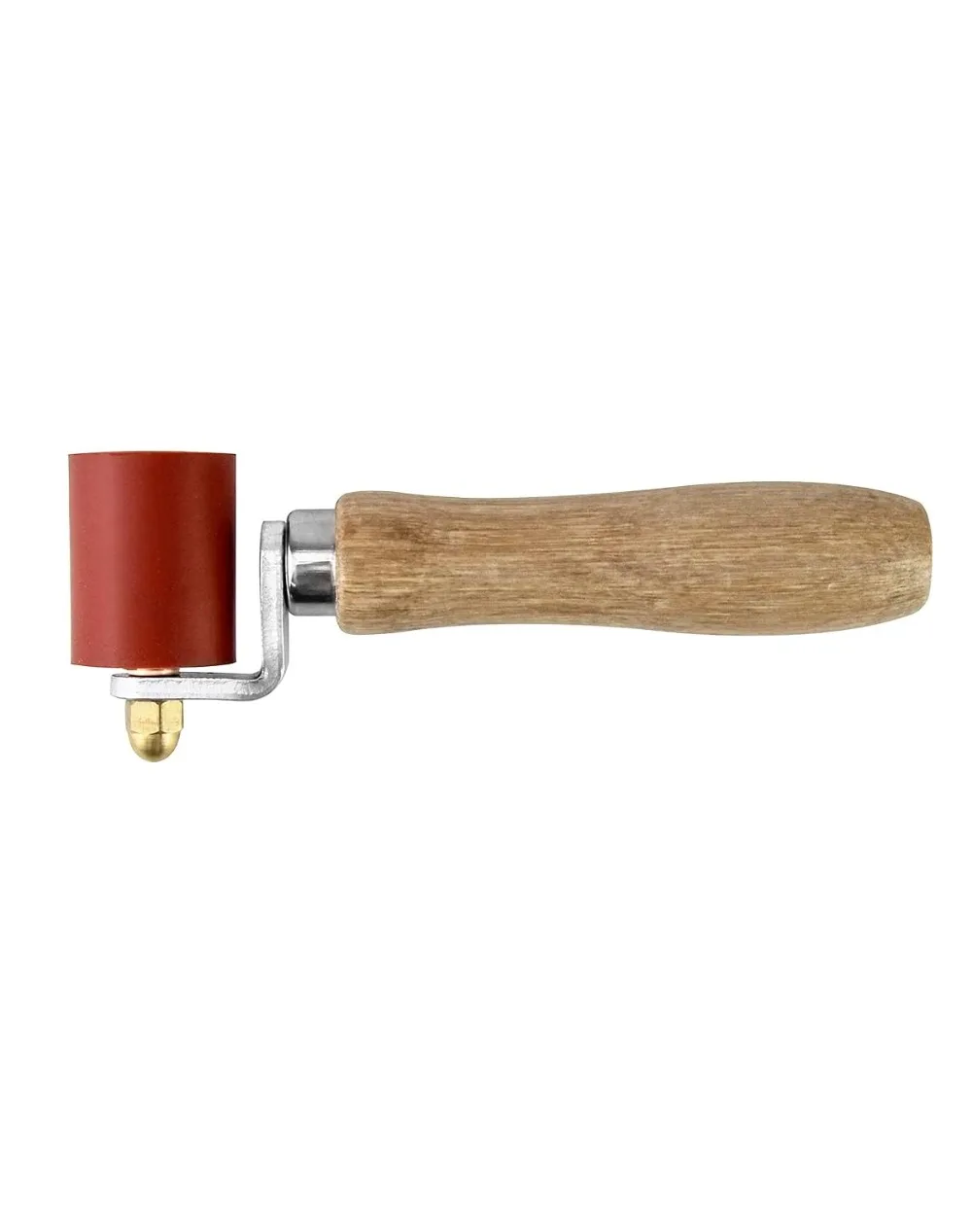 Silicone Seam Roller, High Temp Resistant Hand Pressure Roller for Welding, 40mm, Red