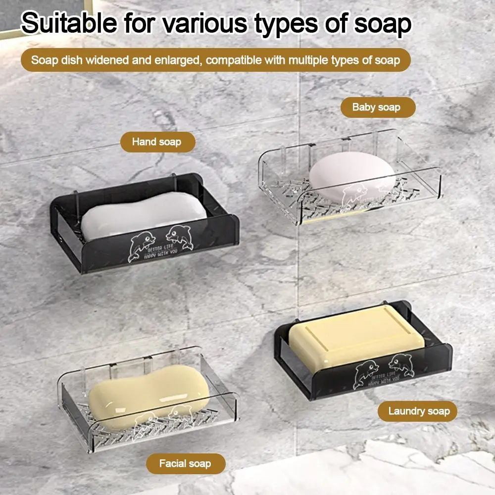 Storage Holder Stand Tray Soap Dish Useful Fashion Durable Storage Rack Soap Box Bathroom Kitchen Sink Organizer