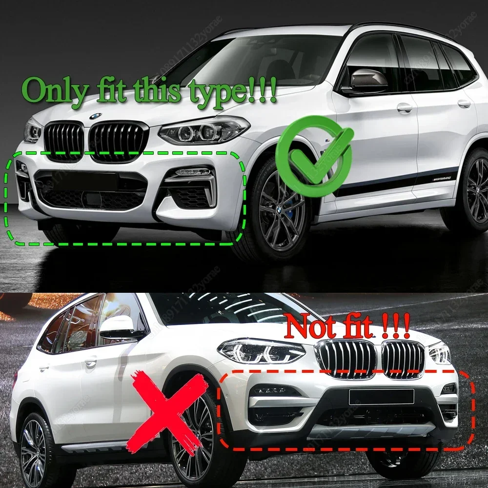 For BMW X3 G01 X4 G02 M40i M40d M-Pack M-Sport 2017-2021 Car Front Bumper Lip Spoiler Splitter Diffuser Deflector Bodykit Tuning