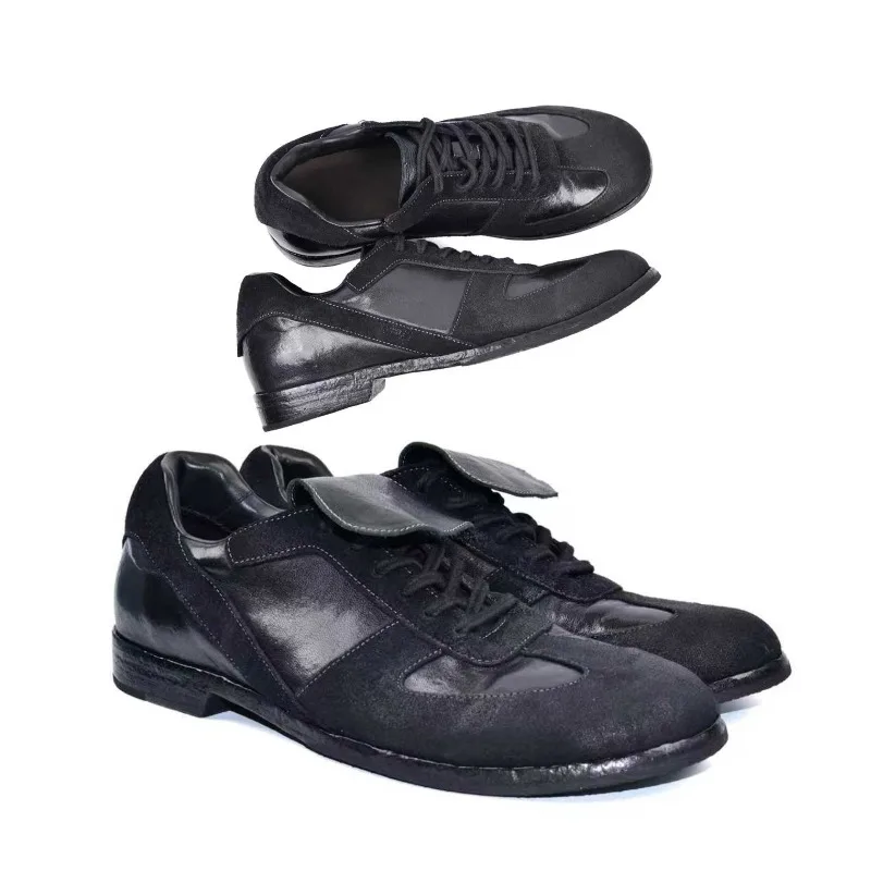 ROG RO 26ss spring and summer new German training shoes sports cowhide washed low-top Goodyear football dark pioneer