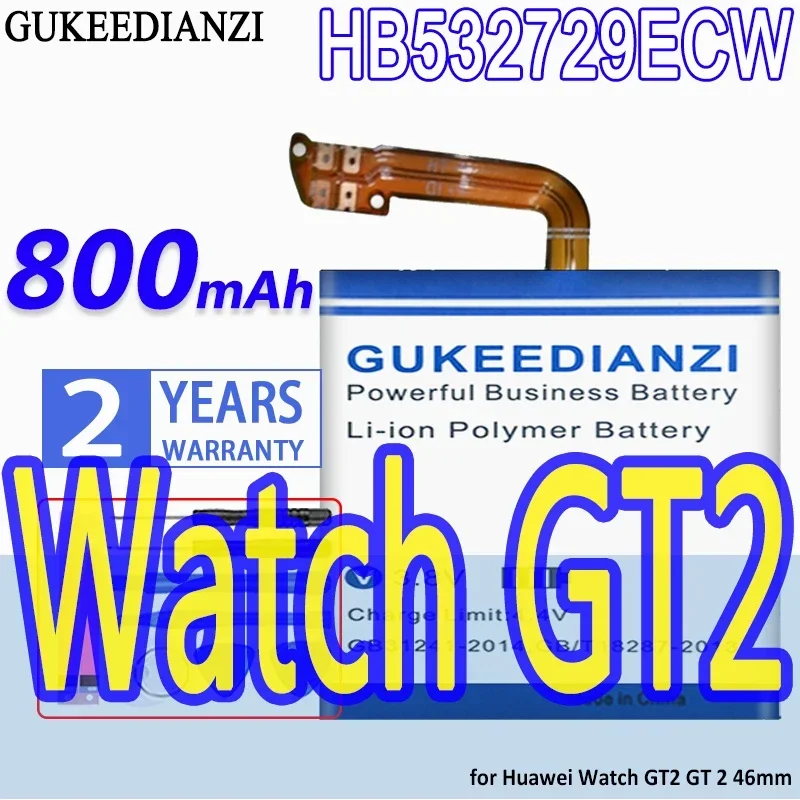 

High Capacity GUKEEDIANZI Battery HB532729ECW 800mAh for Huawei Watch GT2 46mm Watch