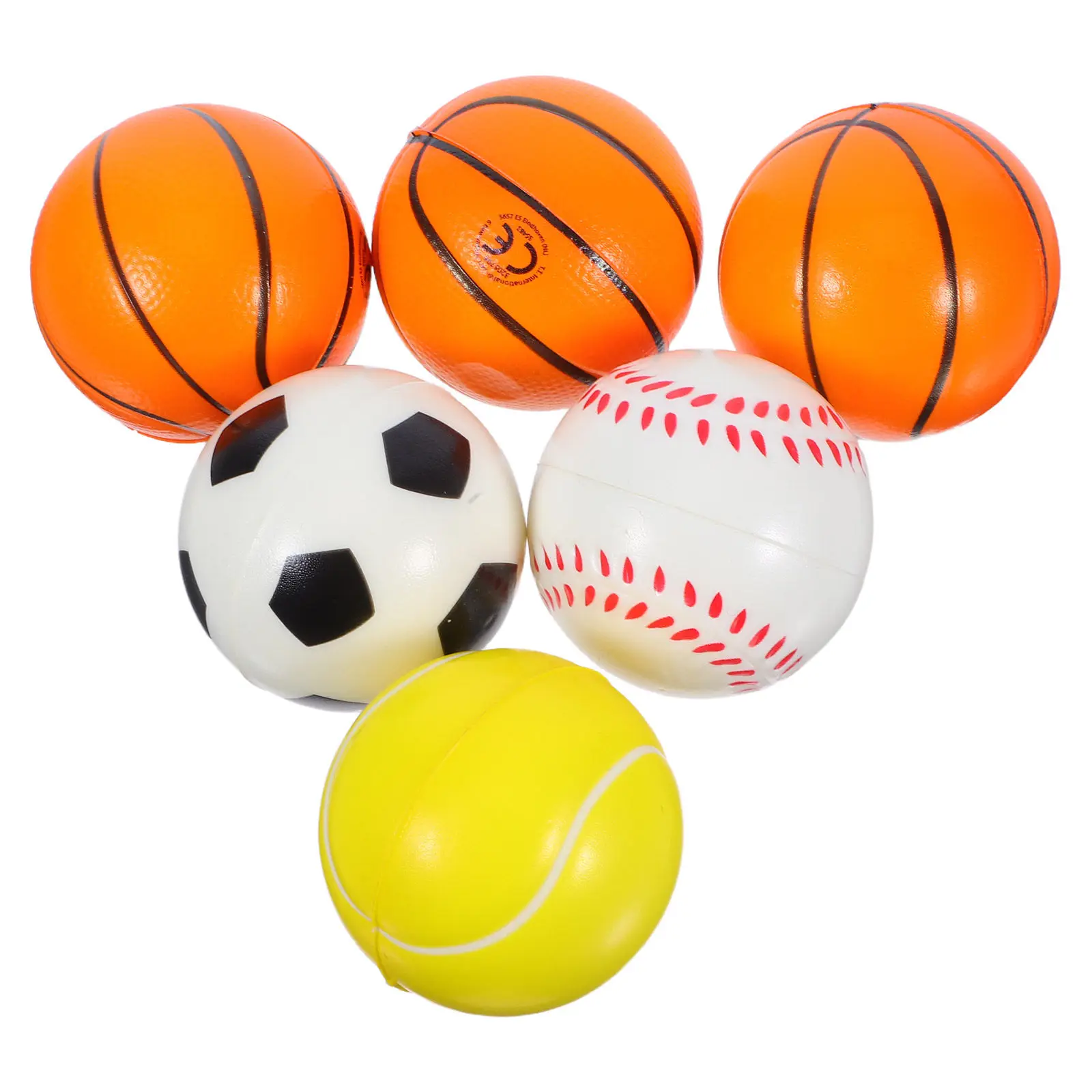 

6Pcs Bouncy Handball Set Soft Elastic Mini Sports Balls for Kids Indoor Outdoor Playground School Home Games Outdoor Balls