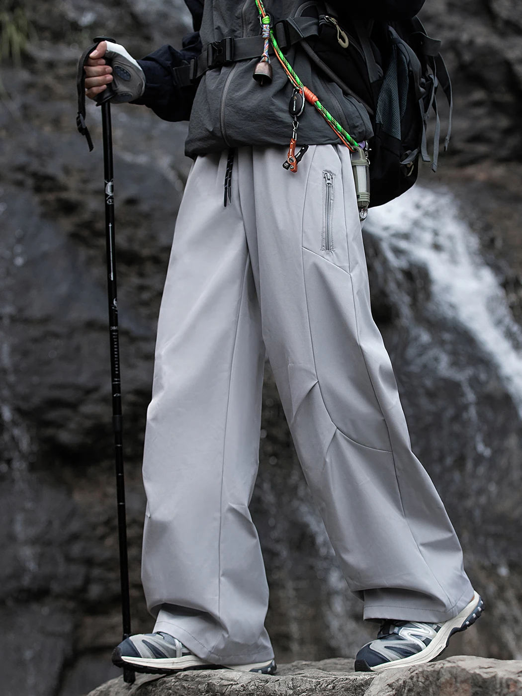 

American Sle Foldable Qui Dry Paratrooper Pants Men's Outdoor Tee-Proof Soft ell Sport Casual Trousers Straight Leg W...