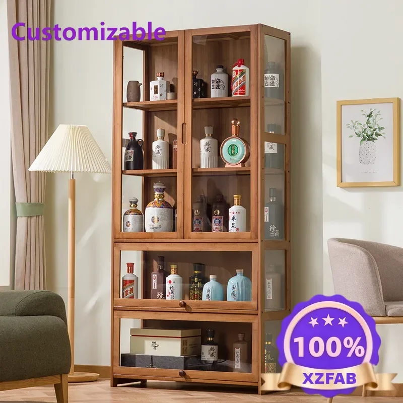 Factory Direct 2026 Wine cabinet, dining side , high , living room integrated against the wall, modern simple , storage side