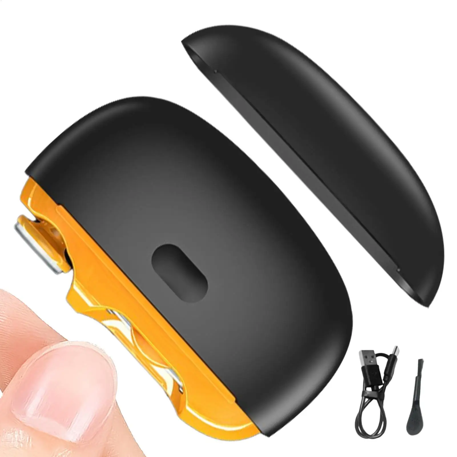 Automatic Nail Clippers Safe Toenail Cutter Manicure 2-Speed Rechargeable Nail Trimmer with LED Light Kids Adults Nail Cutting
