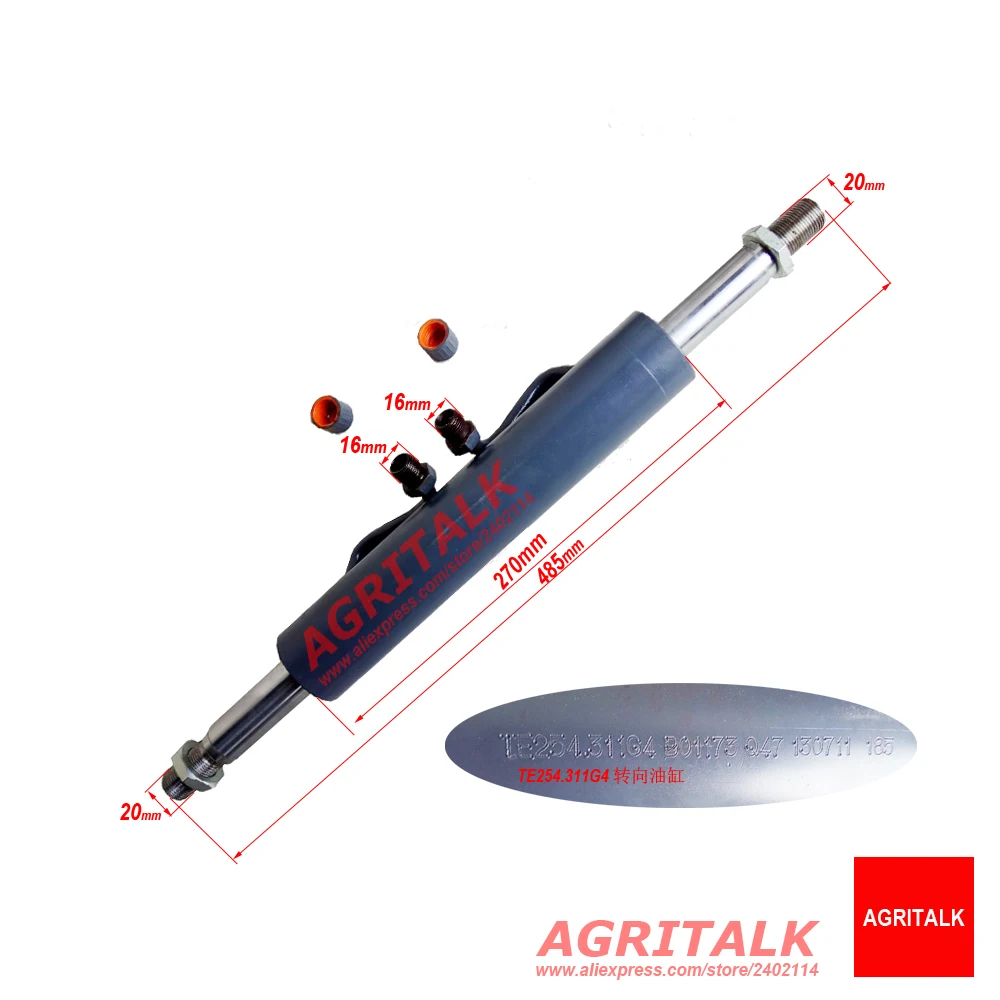 

TE254.311G.4 , the Hydraulic cylinder for Foton Lovol TE series, new model TE254 - TE354