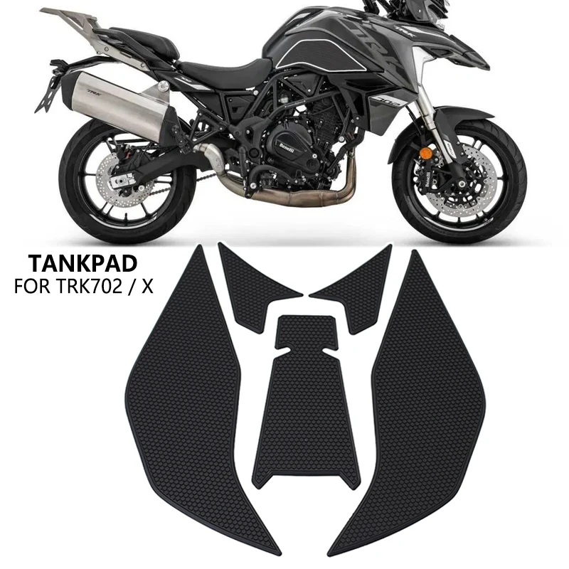 For Benelli TRK702 TRK702X TRK 702 X 702X 2022 2023 2024 Motorcycle Non-slip Side Fuel Tank Stickers waterproof pad stickers