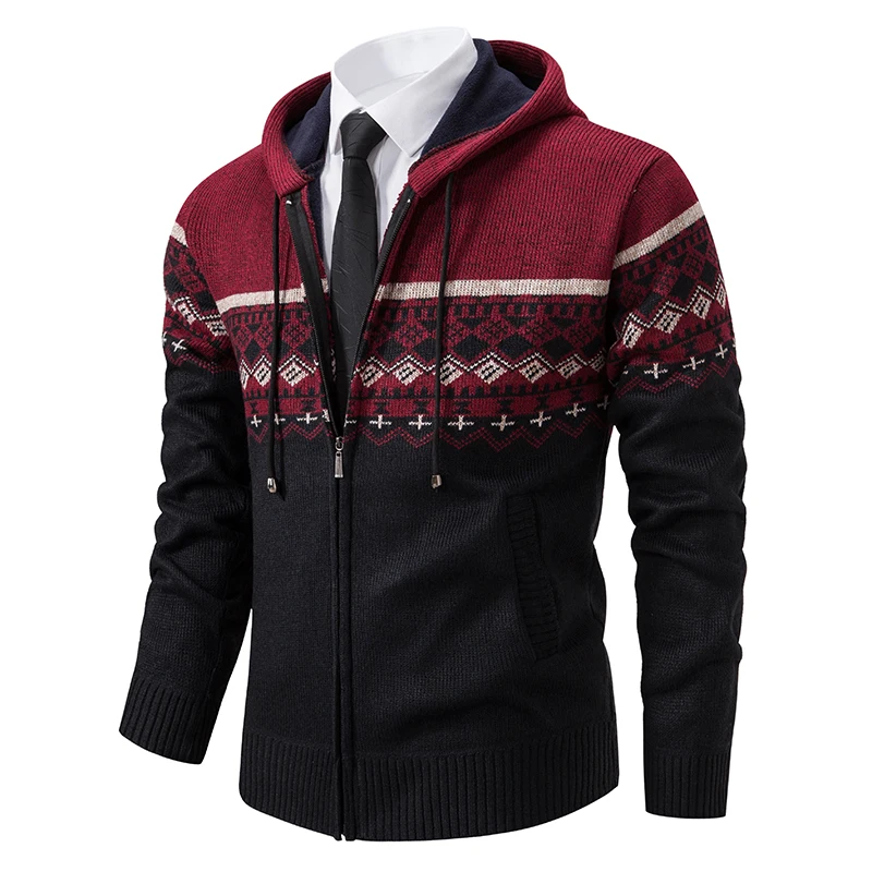 

The Main Promotion of Autumn and Winter New High-quality Men's Personality with Cashmere Cardigan Sweater Jacket Jacket Clothing