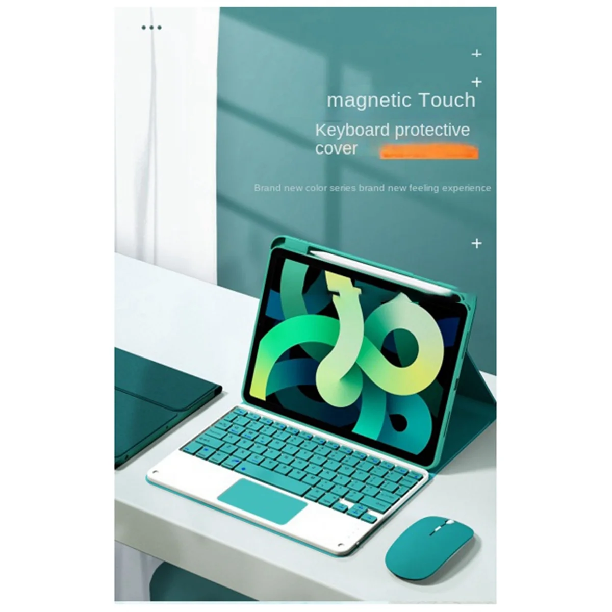 Capa Protetora com Teclado para Tablet, Capa para Xiaomi Pad 5 e 5 Pro