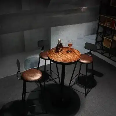 

Retro Furniture Bar Nostalgia Accessories Table Kitchen Home Drinks Counter High Nordic Coffee Standing Barra Para Cocina Mesa