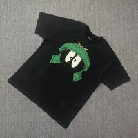 Streetwear Vintage Cartoon Graphic Print Marvin The Martian Casual Summer Cotton Oversized Tee Tops T Shirt Aesthetic Clothes