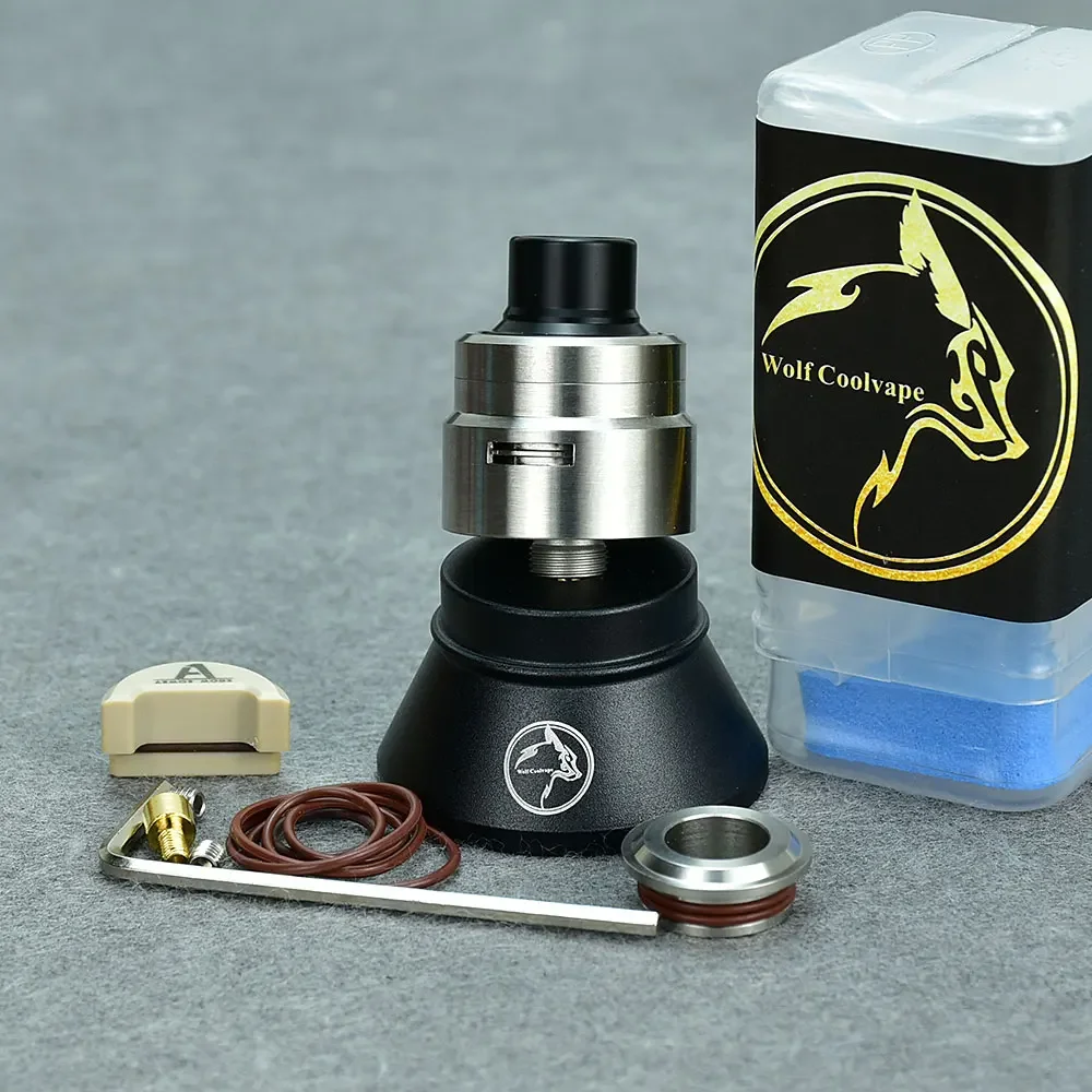 Armor 1.0 RDA 22mm by Wolfcoolvape - MTL Vape 316SS Single Coil Rebuildable Atomizer
