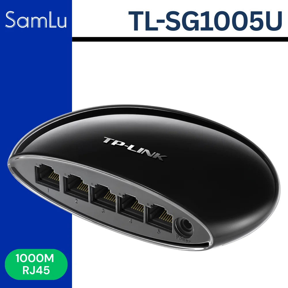 TP-LINK 1000M 5-Port Gigabit Switch/5GE TL-SG1005U Enterprise-Level Monitoring Network Cable Splitter Compatible With 100M