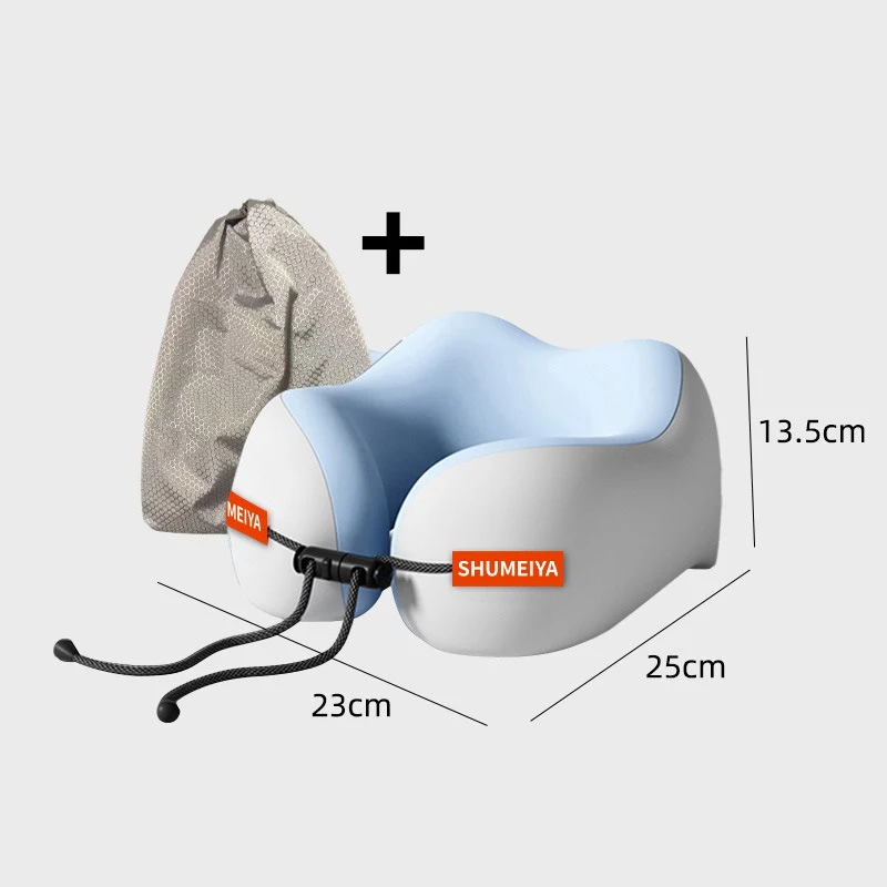 1 Stück/Set U-förmiges Kissen aus Reise-Memory-Baumwolle – weiche, waschbare, tragbare Nackenstütze für die Pflege und die Reiseablage im Flugzeug