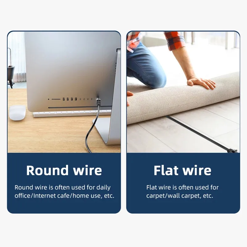 0.5-30 متر Cat6 كابل إيثرنت جيجابت عالي السرعة 1000Mbps كابل الإنترنت RJ45 محمية شبكة LAN الحبل لأجهزة الكمبيوتر المحمول راوتر الكمبيوتر PS5