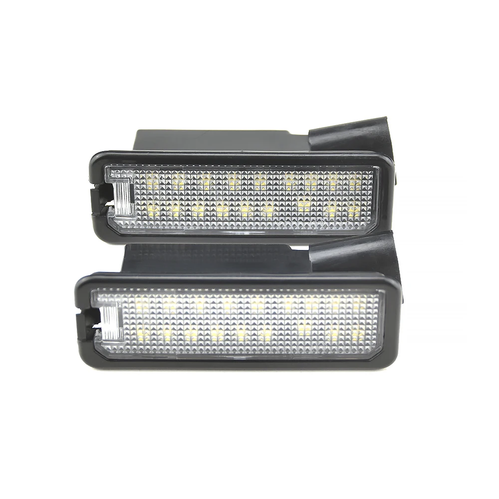 2Pcs Fit For Polo MK4 9N3 (facelift) 2005-2009 models (including GTI) Car Rear LED License Number Plate Lights 12V Car Lamp