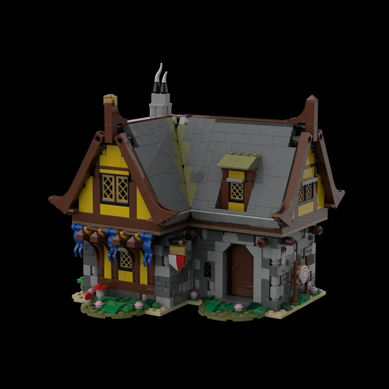 

Street View Model Moc Building Bricks Medieval Taverns And Inns Technology Modular Blocks Gifts Christmas Toys DIY Sets Assembly