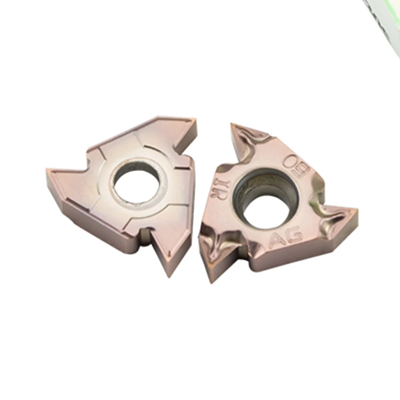 10pcs 16IR Carbide Threaded Insert Steel Parts Thread Turning Tool Blade for SNR Bar CNC Lathe