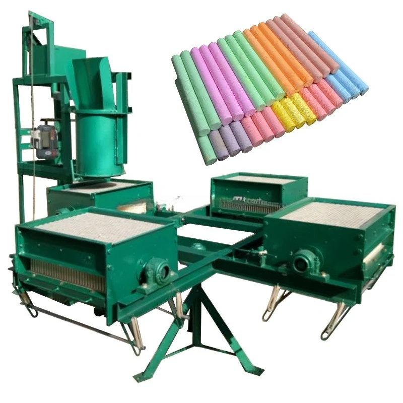 Large-capacity color automatic dust-free school chalk making machine