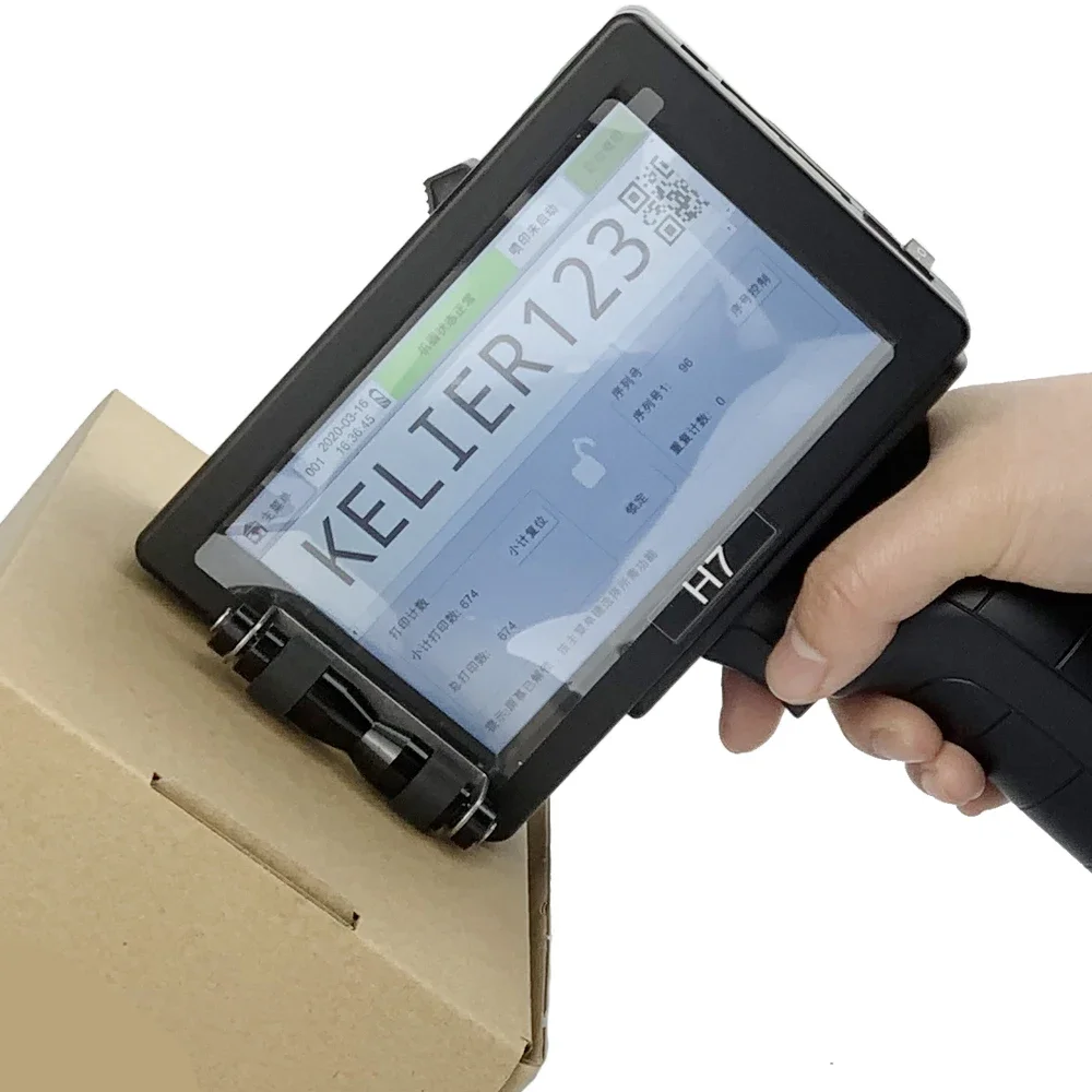 

kelier H7 handjet portable handheld inkjet printer for Plastic, carton, metal
