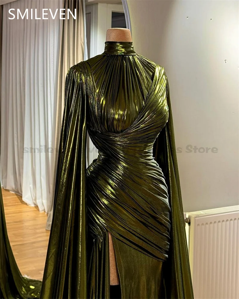 Smileven-Robes de Rhde luxe sirène, vert sexy, occasion formelle modeste, quelle que soit la 2025 personnalisée, Arabie saoudite