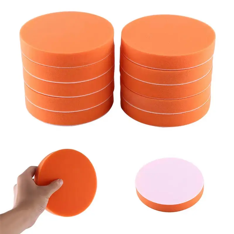 5/10 pçs 125/150mm almofadas de polimento de carro 6 "esponja polidor limpo almofada de cera auto pintura manutenção cuidados polimento ferramentas de limpeza
