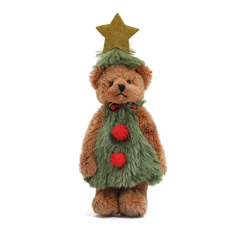 Innovative Christmas Bear Toy Zipper Back for Convenient Storage and Portability Christmas themed Bear Plush Toy