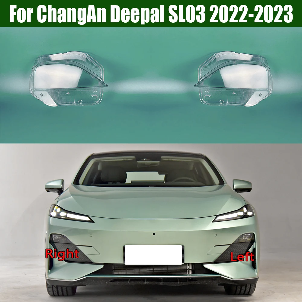 

For ChangAn Deepal SL03 2022 2023 Front Lamp Shade Headlight Mask Shell Transparent Cover Lens Replace The Original Lampshade