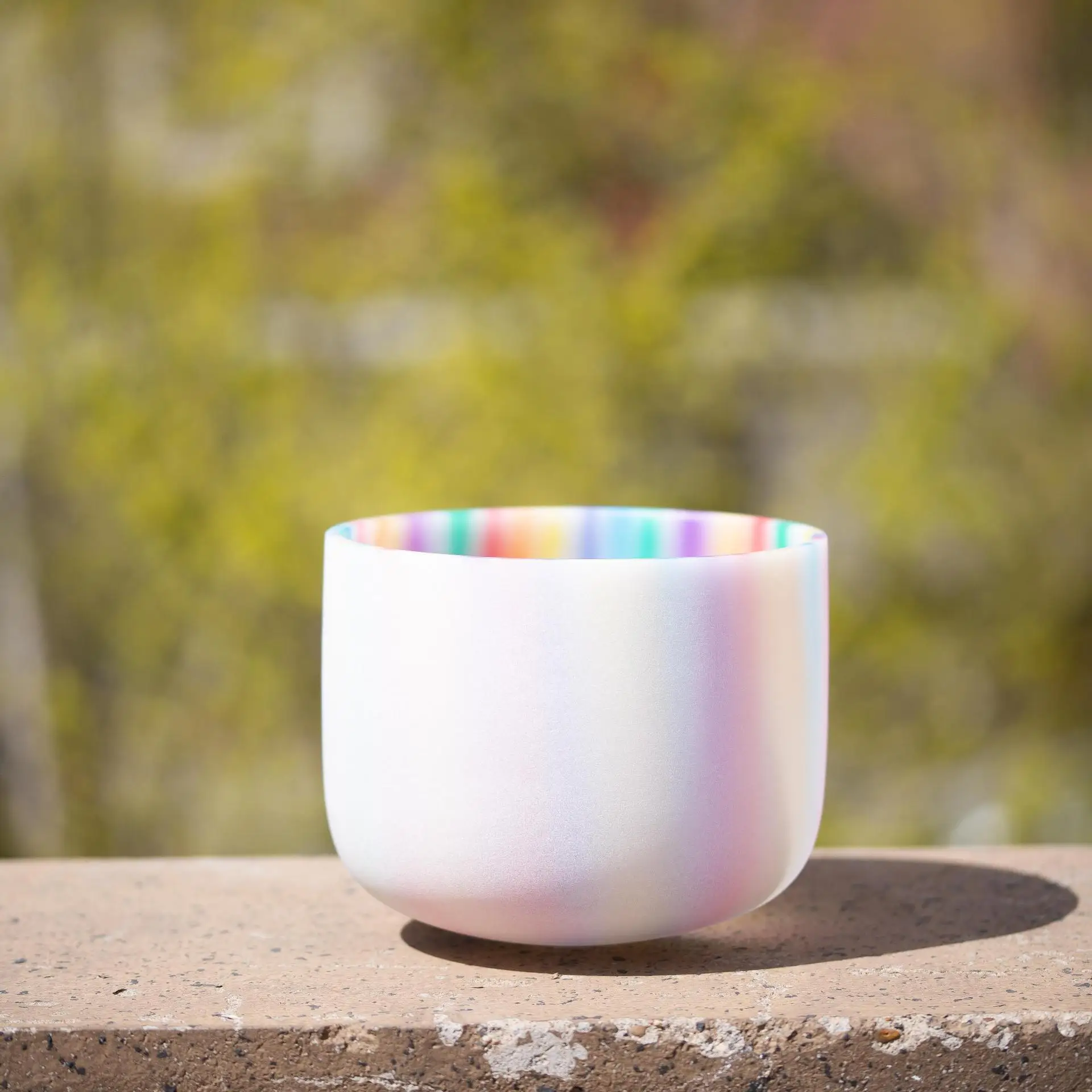Factory Sonic Therapy 432/440Hz High Purity Frosted Clear Quartz Crystal Singing Bowl Handmade Suede Mallet D E Tone