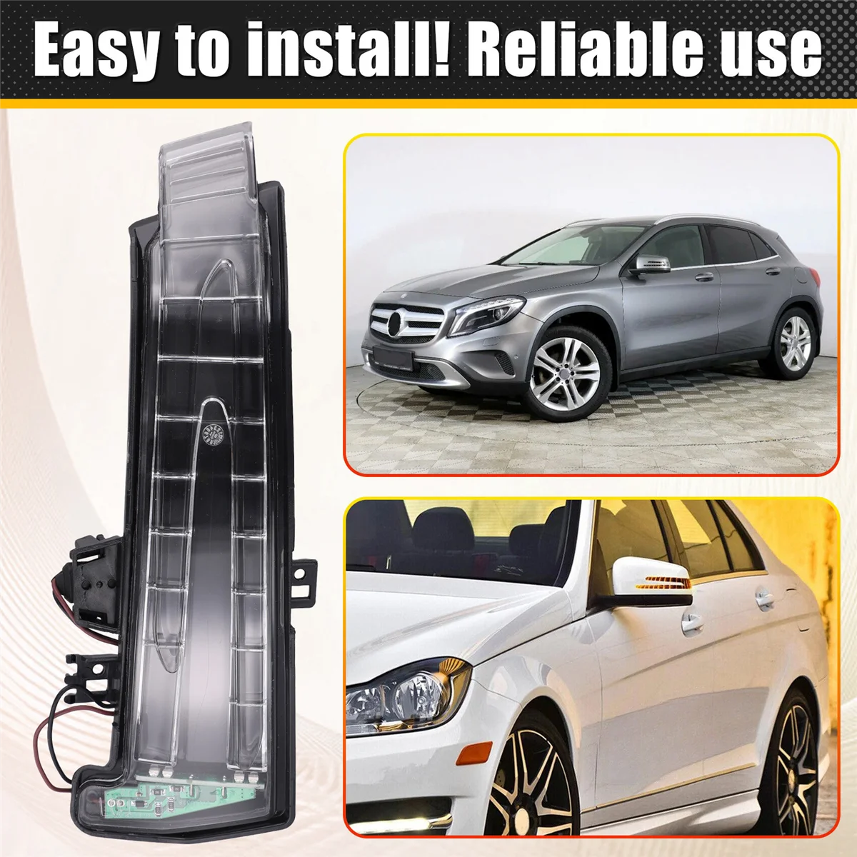 WFF For W221 W212 W204 W176 W246 X156 C204 C117 X117 LHD Car Rear View Mirror Indicators Lamp Turn Signal Blinker Light