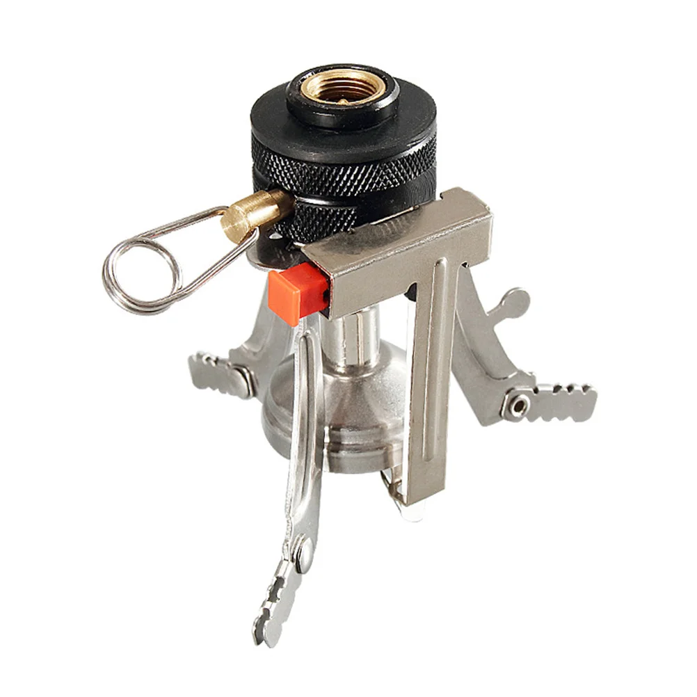 

Portable Mini Triangle Furnace End Outdoor Foldable Cooking Range Silver Lightweight Stove for Picnic Camping Furnace End