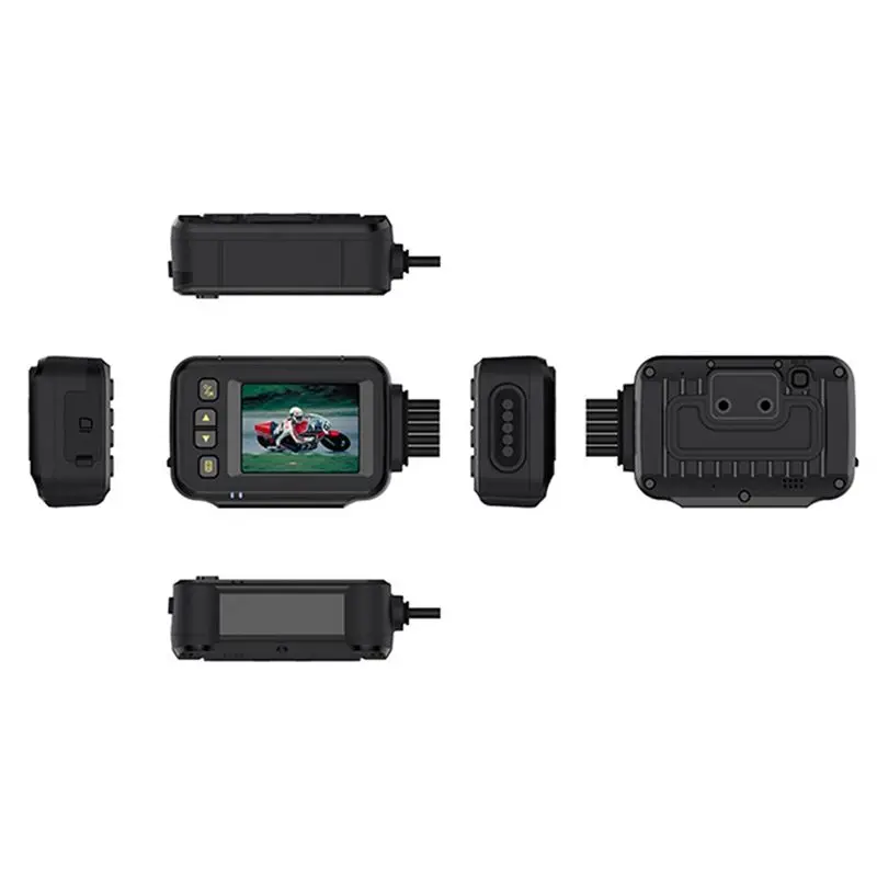 A96E-Motorcycle Driving Recorder Camera Dash Cam 2Inch IPS Screen 1080P+720P Dual AHD Bike Dashcam G-Sensor Parking Mode view 2