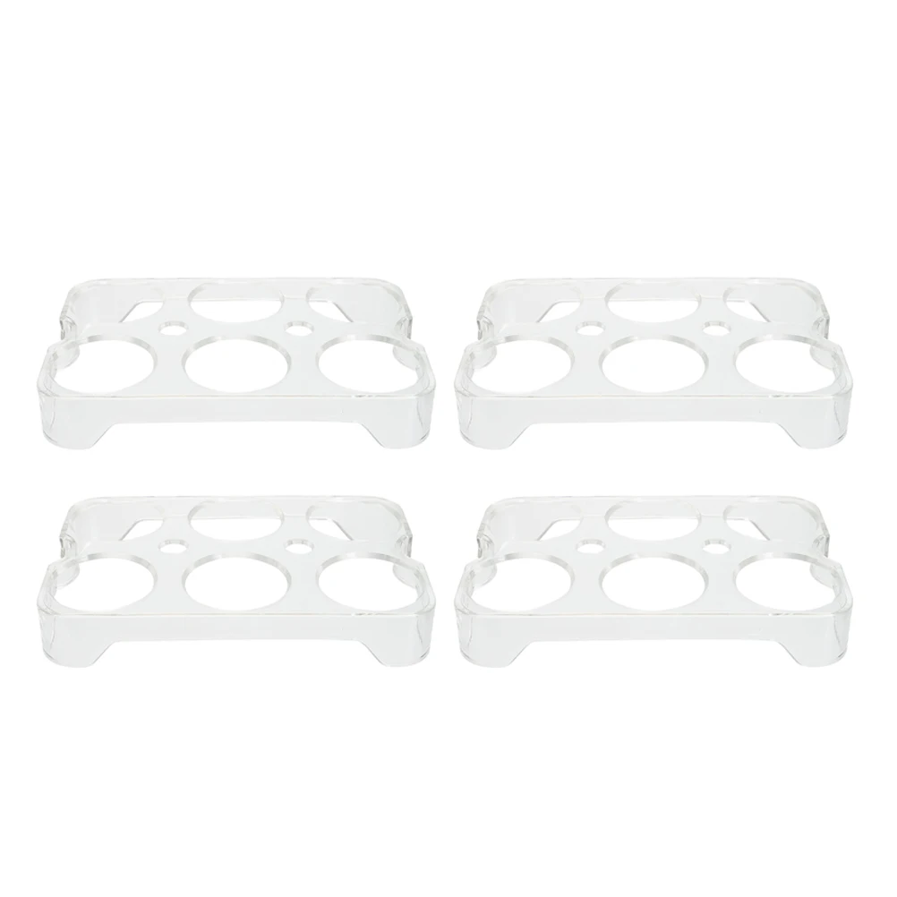 

4 Pcs Egg Storage Box Holder for Refrigerator Countertop Tray Organizer Goose Egg Case Dispenser Multifunctional Use Sturdy
