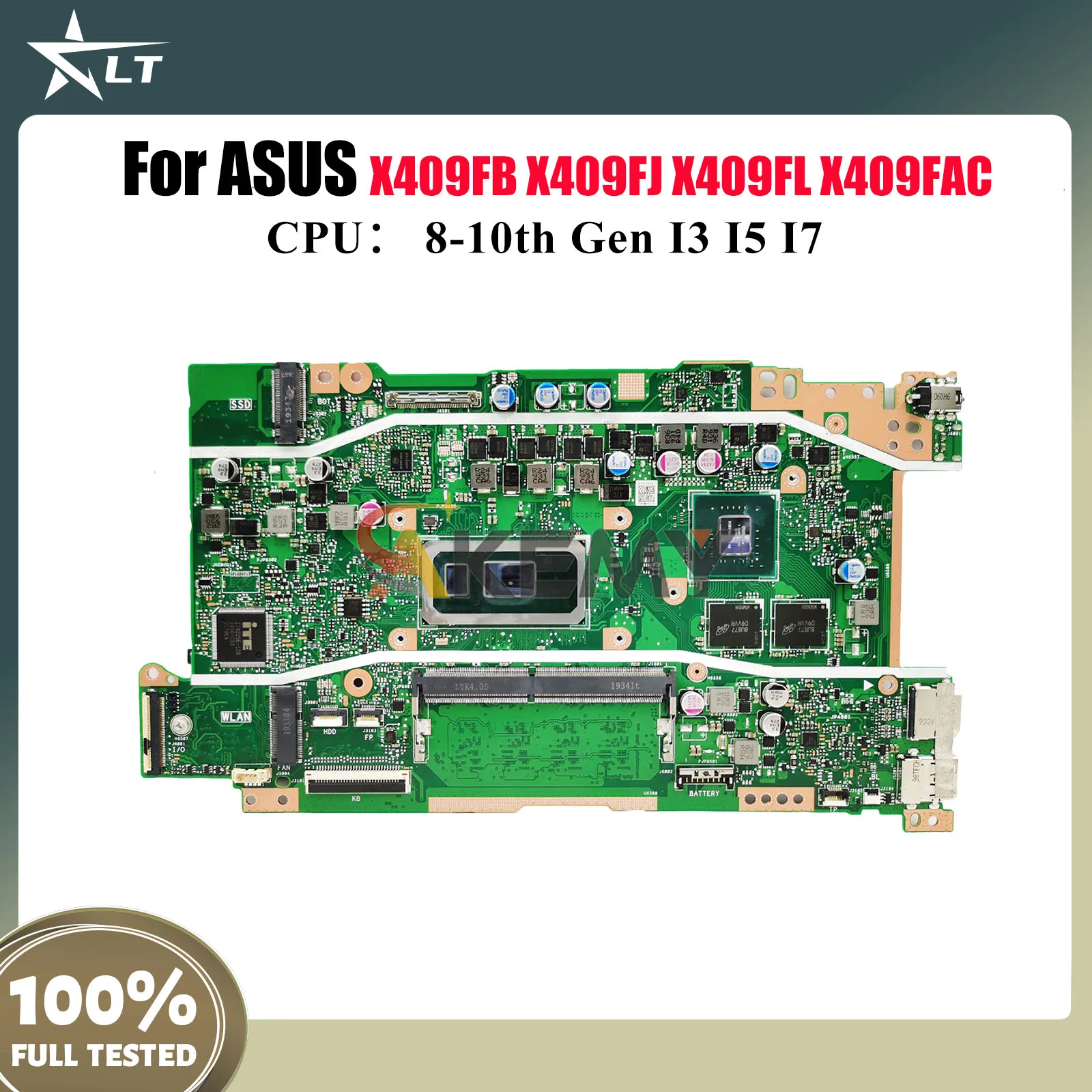 

X409FB Laptop Motherboard For ASUS X409FL X409FJ Y4200F X409F X409FAC F409F A409F Mainboard With I3 I5 I7 CPU 100% tests OK stk