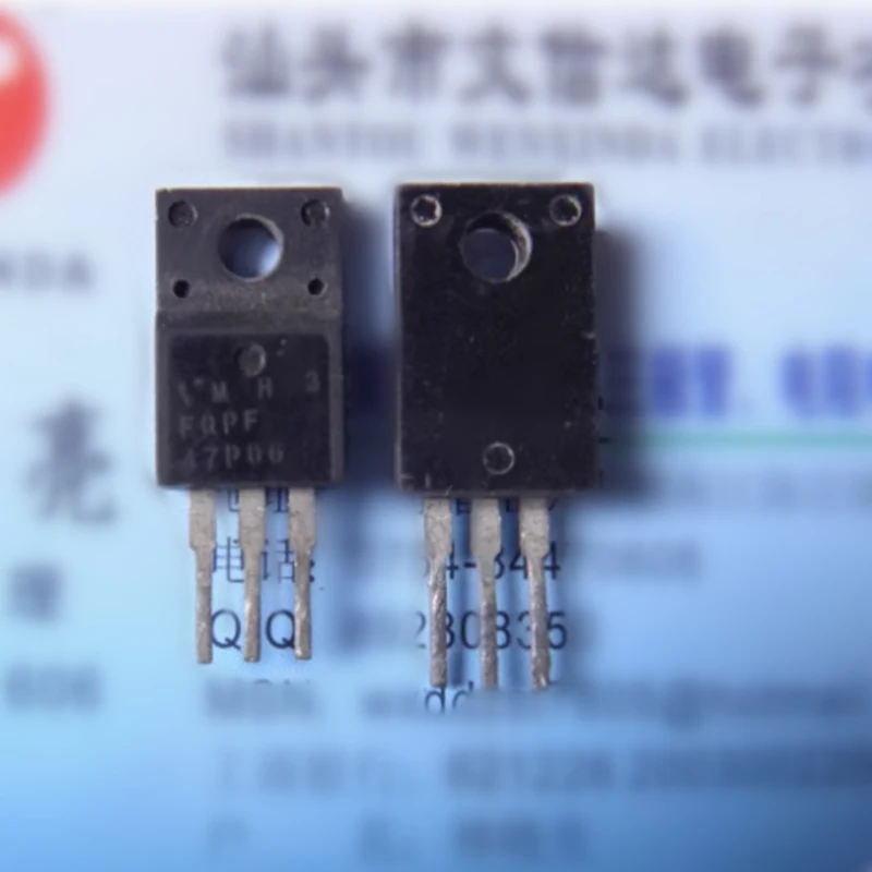 10pcs/lot FQPF47P06 47P06 47A 60V TO-220F P-Channel MOSFET