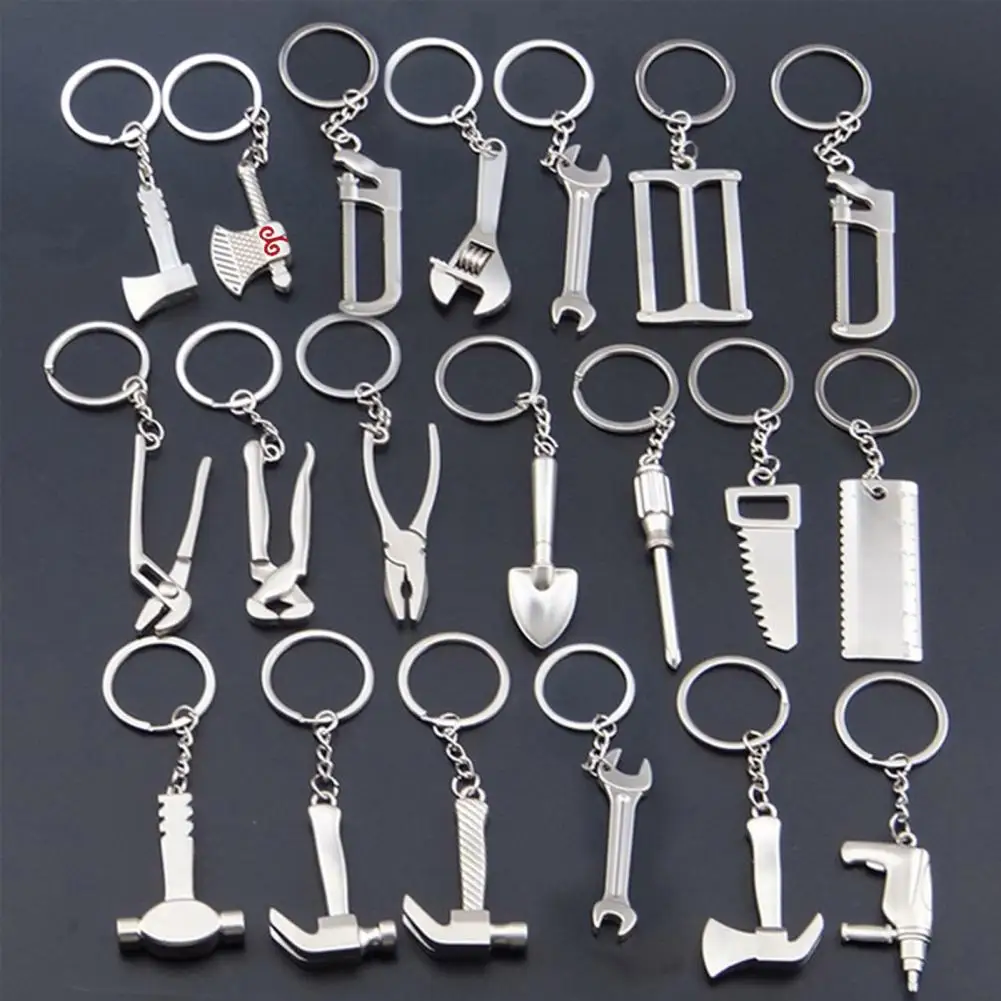 2025 Wrench Tool Key Chain Mini Small Opening Hammer Wrench Keychain Charm Men's Key Ring Wrench Spanner Key Chain Gift Jewelry