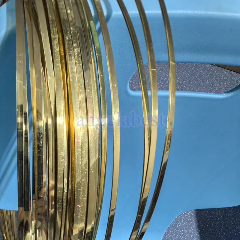 Fil plat en laiton massif semi-dur de 0,25 m, épaisseurs 1 mm, 2 mm, 3 mm, 4 mm, 6 mm, 10 mm, pour la fabrication de bijoux et accessoires DIY