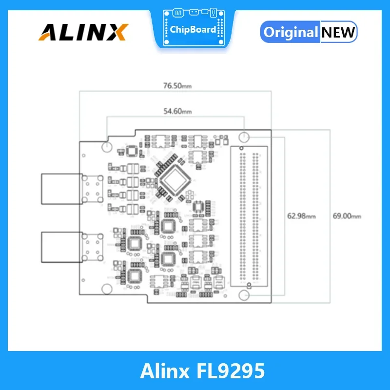 ALINX FL9295 4-Channel ออนบอร์ดวิดีโอเข้าซื้อกิจการ GMSL1/2เอาต์พุต LPC FMC ซับบอร์ด