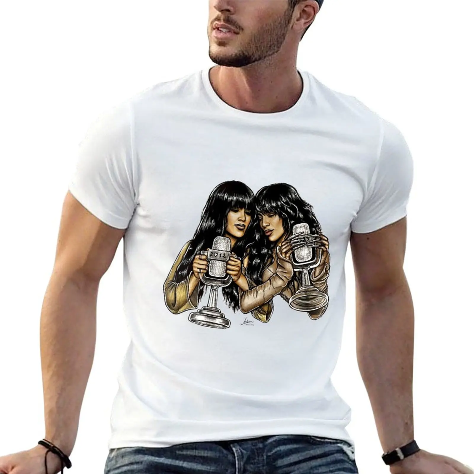 Euphoria x tattoo - T-Shirt loreen pour homme, en coton de haute qualité, T-shirts graphiques anime, T-shirt surdimensionné