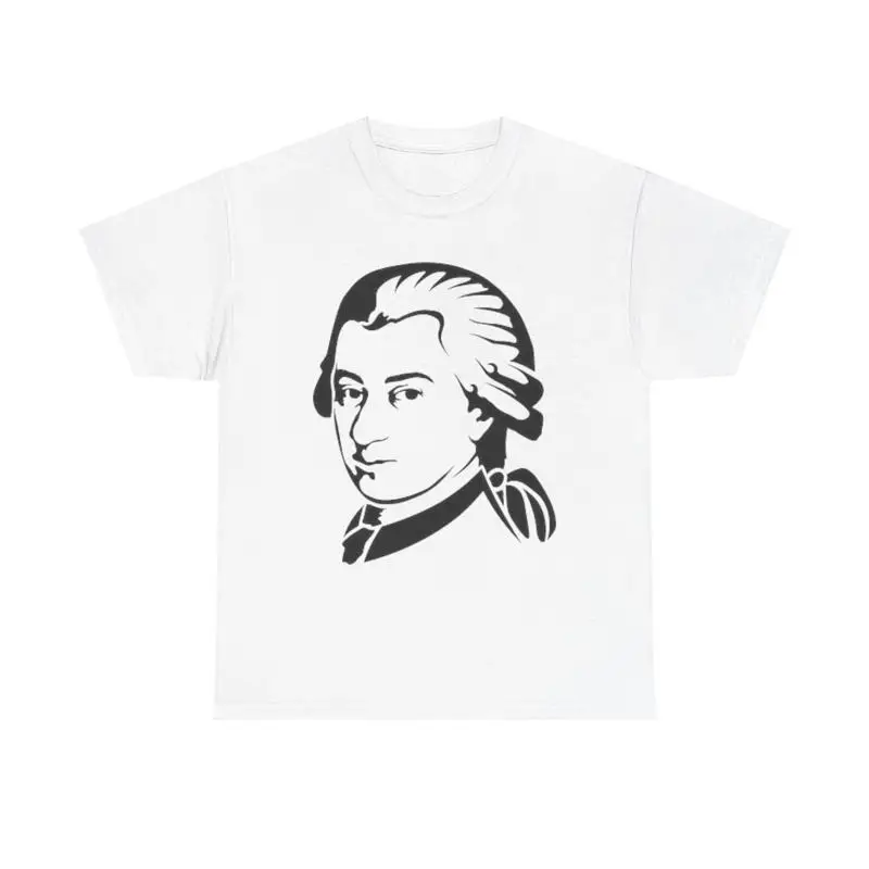 Camiseta clásica Maestro Mozart, compositor de música, retrato histórico vintage