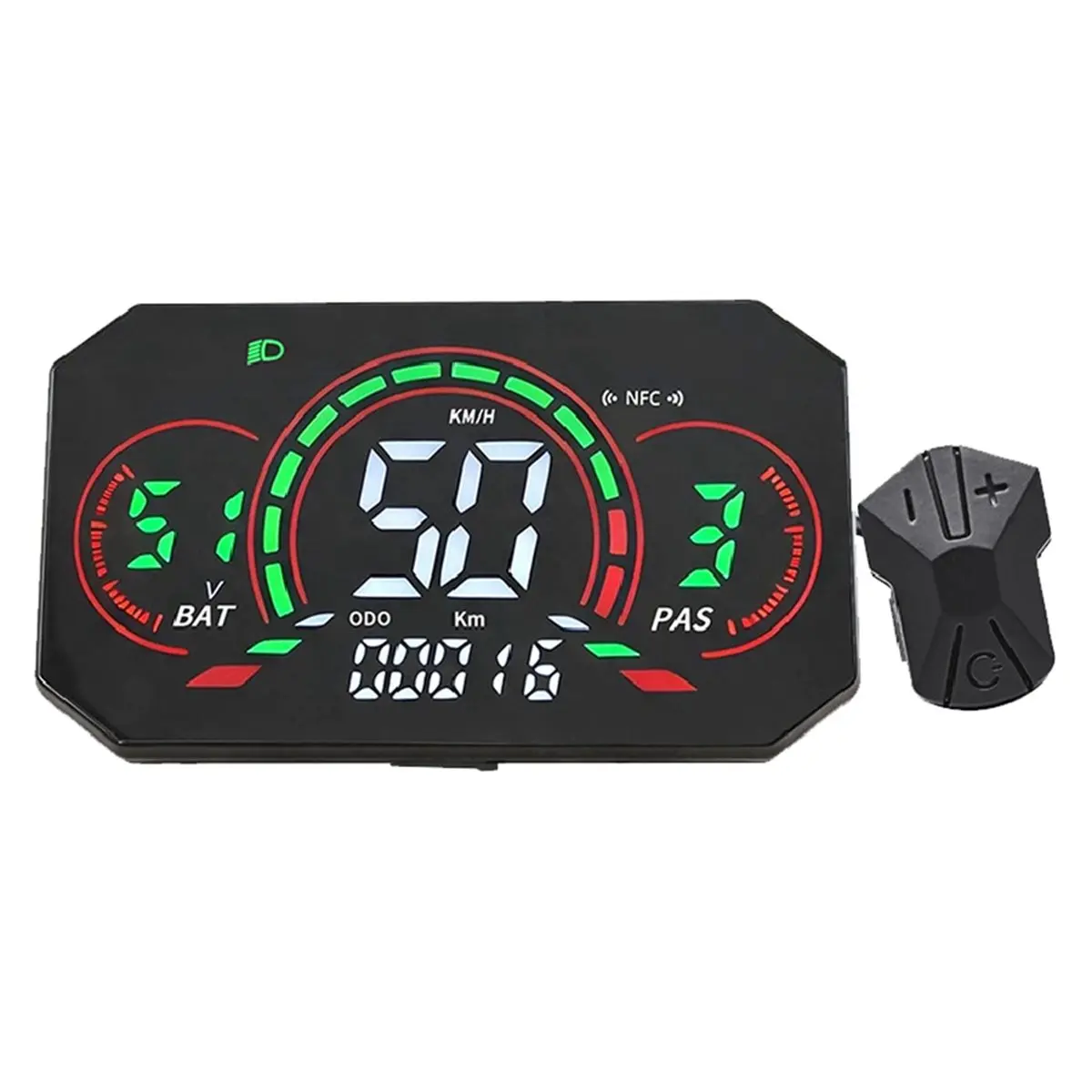 A85P L6 E-Bike NFC LCD Display Meter 24V/36V/48V/60V/72V UART Speedometer Electric Scooter NFC LCD Color Animated Meter 6PIN