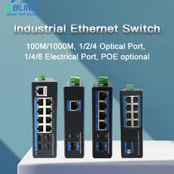 BLiiot 1000M interruttori industriali 1/4/8/16 porte SPF Switch di rete switch poe switch di rete switch ethernet ethernet