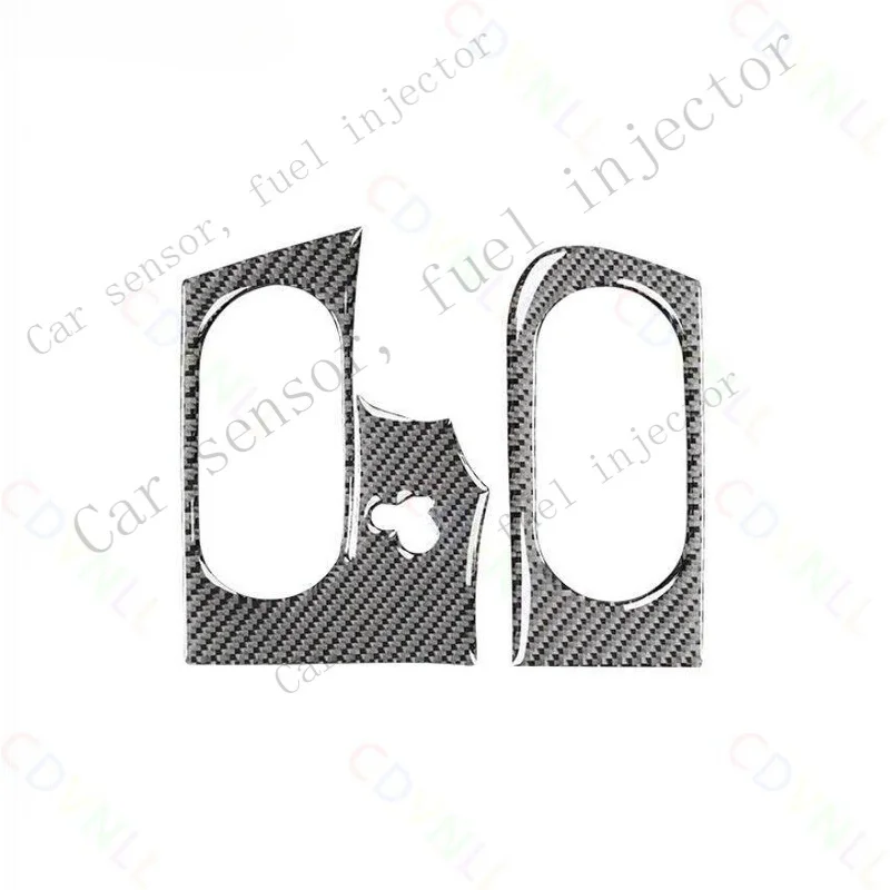 Q+ For Chevy Corvette 2005-2013 Real Carbon Fibre Console L&R Air Outlet Vent Cover