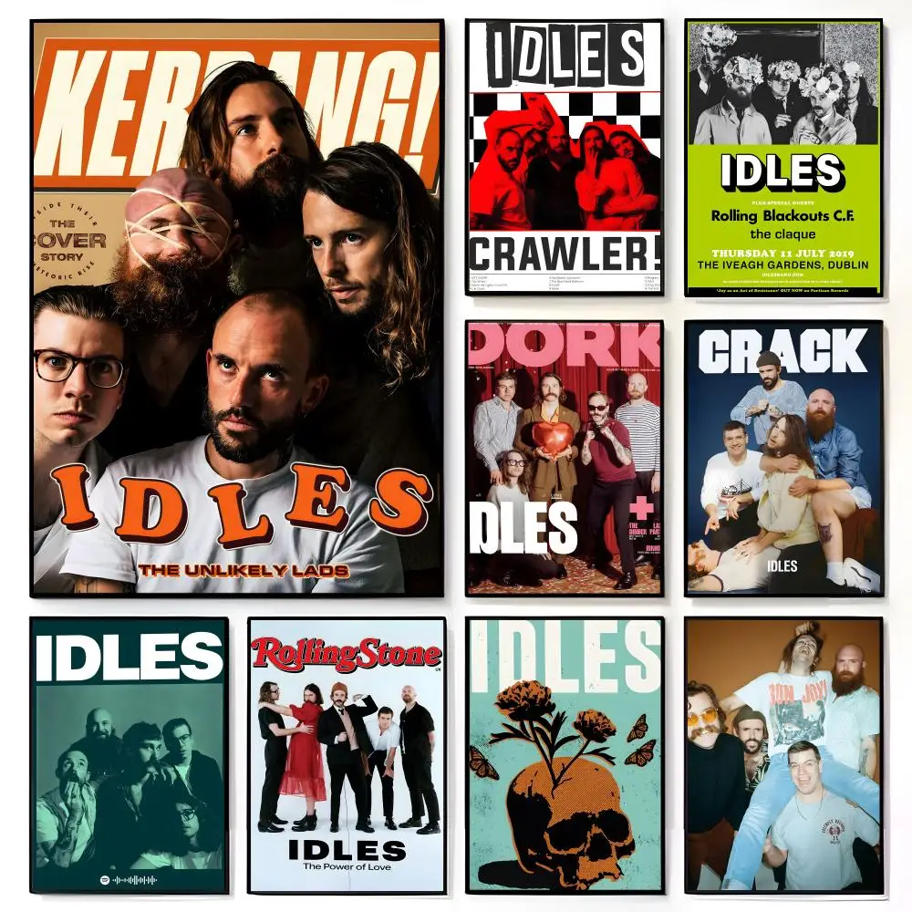 Aggressive Raw Rock Band I-IDLES Poster American Film Mural Home Childrens Room Wall Decor Print