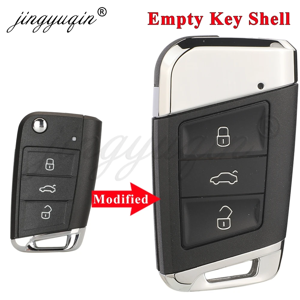 

Modified Remote Car Key Shell Keyless Case For VW Golf 7 GTI MK7 GOLF7 Touran Sharan Passat Polo Skoda Octavia Yeti Superb Seat