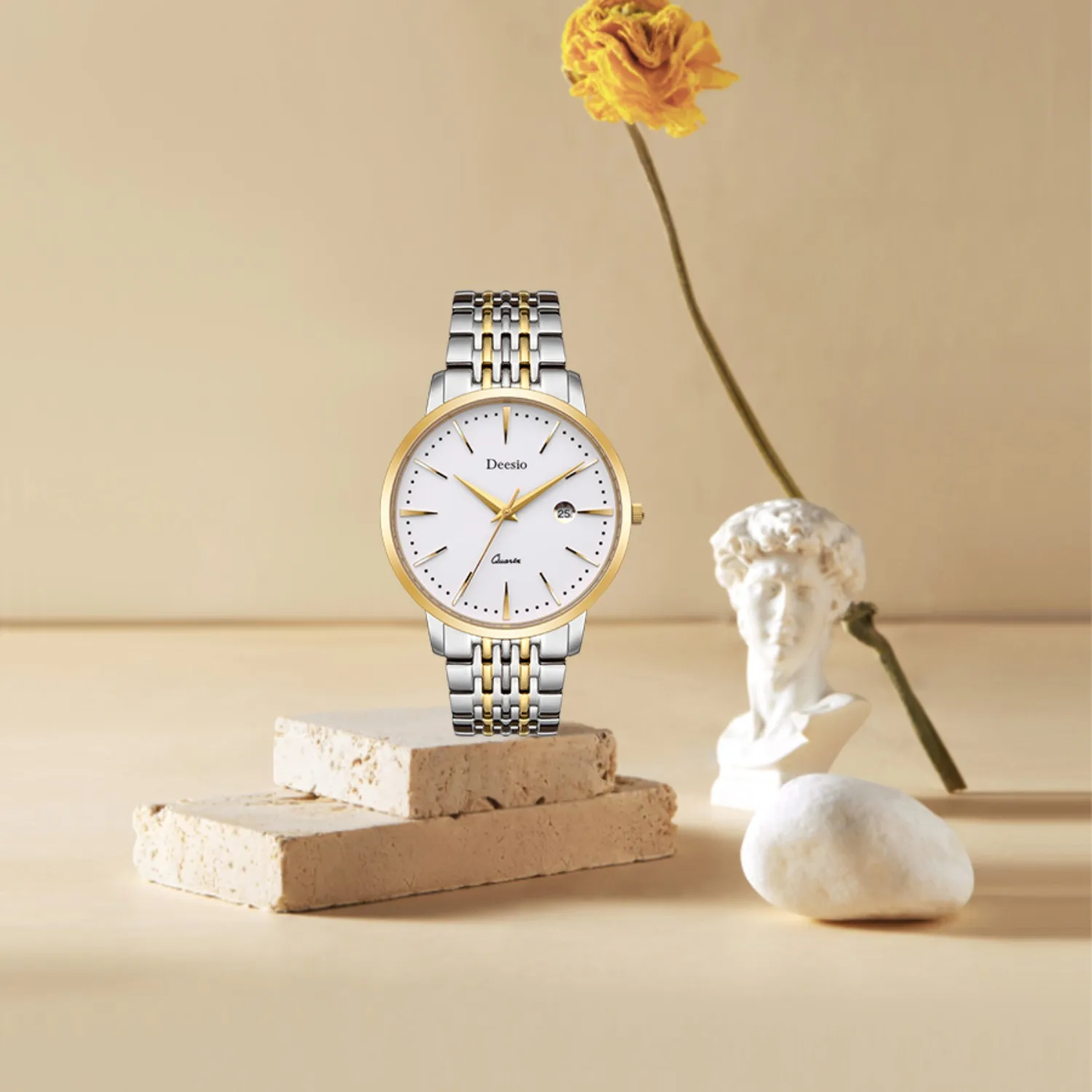 Deesio Brand Design Movimento giapponese Orologio al quarzo Impermeabile Moda Casual Business Coppia Orologi AnniversarioRegali